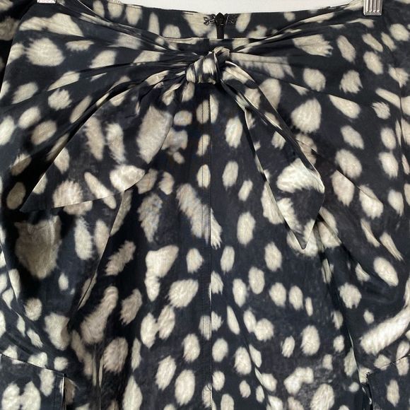 MaxMara Cargo Tie Front Midi Skirt Sz 12 - Picture 4 of 14